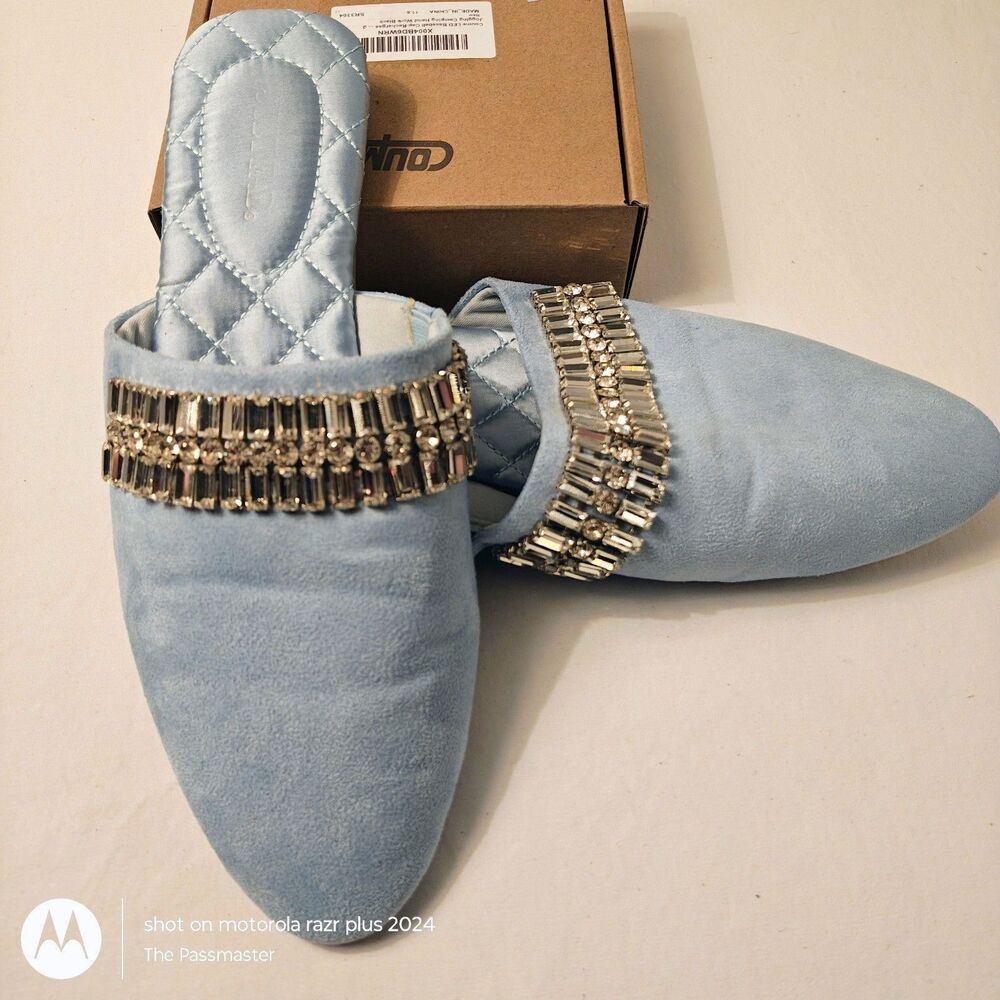 Women's JustFab Finlee Embellished Slipper US Size 8.5